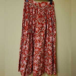Amalfi Skirt Red Floral